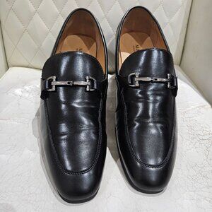 Mens Alfani Black Leather Loafers With Memory Foam Sole size 13 M